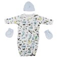 thumbnail image 1 of Gown, Cap and Mittens - 3 Pc Set, 1 of 3