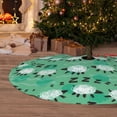 thumbnail image 6 of Sikiie Sheep Zzz 30-48 inches {designName} Print Christmas Tree Skirt Snowman Xmas Tree Skirt with Edge Christmas Decorations for Holiday Party-48", 6 of 7