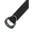 thumbnail image 2 of Cinturones anchos de tejido elástico INSPIRE CHIC para mujeres, cinturón elástico con hebilla triangular de ratán de paja para vestido 41.3x1.9" (LxA) Negro, 2 of 6