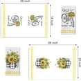 thumbnail image 2 of Sunflower Spring Summer Kitchen Dish Towels Set of 2, Life is A Beautiful Ride Bike Mason Jar Hand Towels Drying Baking Cooking Cloth, Buffalo Plaid Farmhouse Fall Home Kitchen Decor 18x26 Inch, 2 of 6