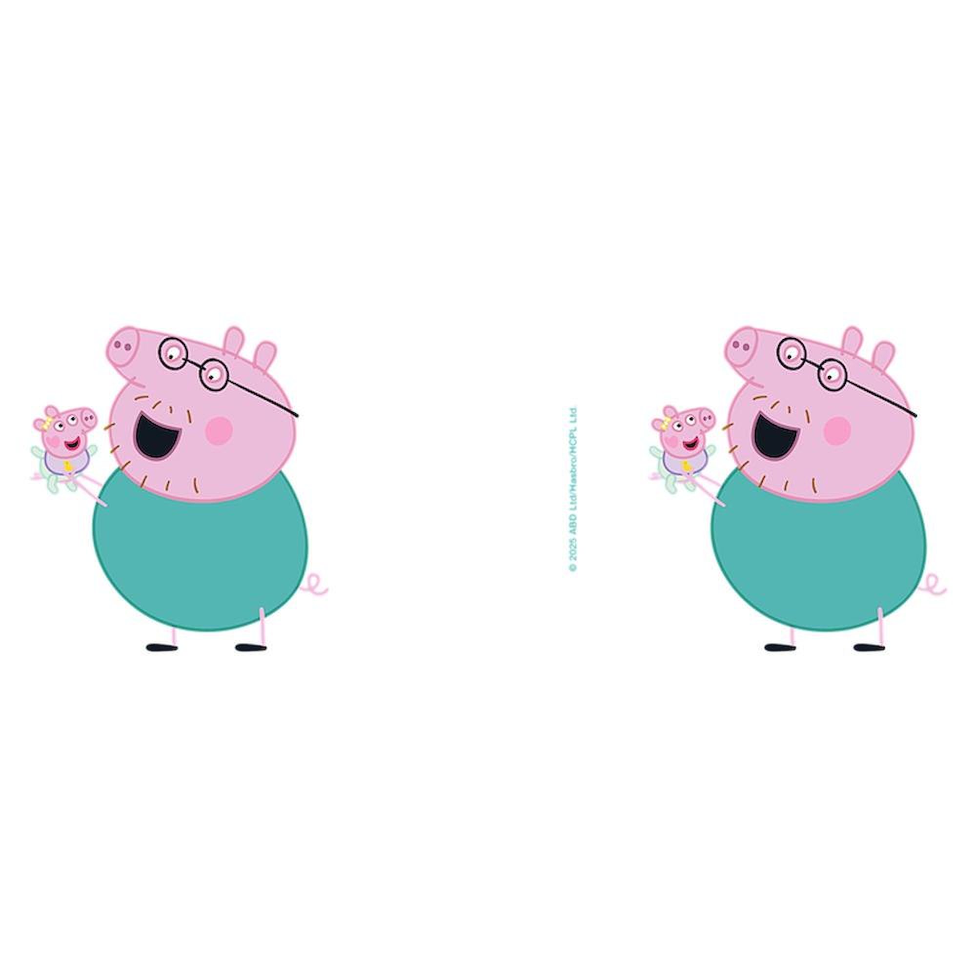 CafePress - Peppa Pig: Daddy Pig & Baby - 15 oz Ceramic Large White Novelty Mug