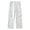 White, variant on Mens Cargo Pants Button Zipper Fly Multi Pocket Utility Cargo Cotton Trousers Size M-4XL Black Size 3XL