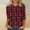 #242-Multicolor, variant on Wowcloth Woman's Valentine Print T-Shirt, Three-Quarter Sleeve Round Neck Cotton Top for Valentine's Day and Casual Wear