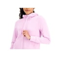thumbnail image 2 of Id Ideology Women's Zip Front Fleece Hoodie Pink Size Medium, 2 of 3