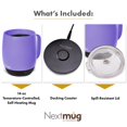 thumbnail image 3 of Nextmug - Temperature-Controlled, Self-Heating Coffee Mug (Violet - 14 Oz.), 3 of 5