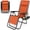 Orange, variant on Costway 2 PCS Zero Gravity Chair,Portable Patio Recliner with Adjustable Backrest & Pillow Red