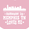 thumbnail image 4 of Inktastic Memphis Tennessee Someone Loves Me Skyline Boys or Girls Baby Bib, 4 of 4