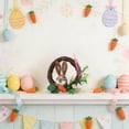 thumbnail image 5 of Gqtwoy Easter Bunny Wreath, Front Door Decoration, Festive Wall Decor, Versatile Holiday Accessory, Durable Plastic, Perfect for Easter and Thanksgiving, 5 of 6