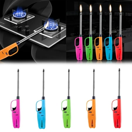 

Tool Bag BBQ Long Reach Refillable Candle Fire for Indoor Outdoor Cooking (Assorted Colours) Household Electronic Igniter Lengthened Kitchen Stove Fire Open Fire Igniter Replacement