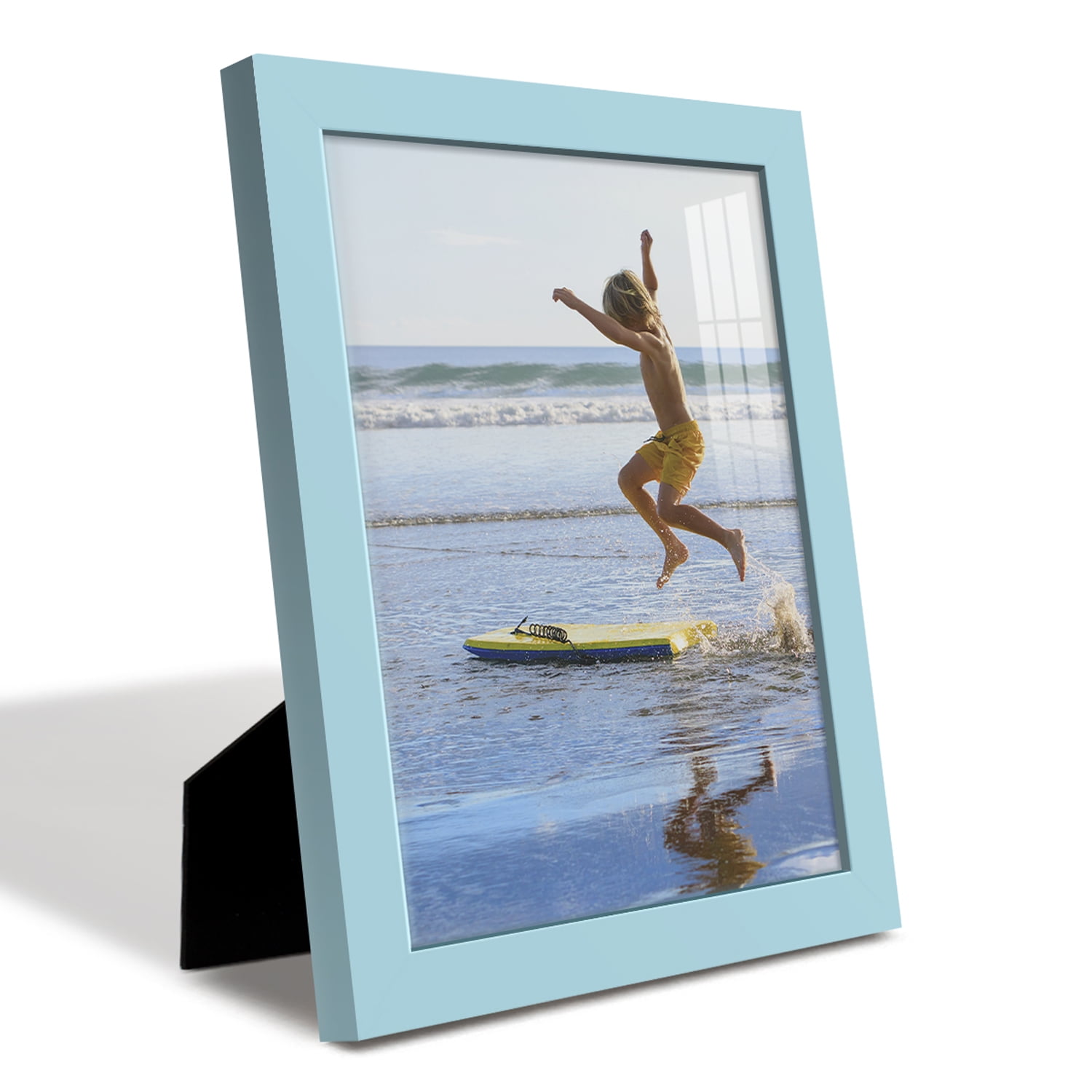 Modern 8 in. x 10 in. Light Blue Picture Frame (Set of 2)