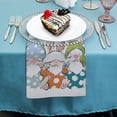 thumbnail image 4 of WYYP Bunny Rabbits Polyester Cloth Napkins for Dining Table Kitchen Daily Party Housewarming Farmhouse Decor 2 PCS, 4 of 7
