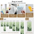 thumbnail image 6 of Palm Leaves Tropical Window Privacy Film, Green Botanical Summer Green Ombre Static Cling UV Sun Blocking Heat Control Window Tint Day and Night, Non-Adhesive One Way Privacy Cover 17.7''x39.3'', 6 of 7