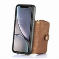 thumbnail image 6 of for iPhone XR Wallet Case, Crossbody Phone Purse with Card Holder for Women, Zipper PU Leather Carrying Cover Gift with Shoulder Strap Kickstand Anti-drop for iPhone XR - Brown, 6 of 10