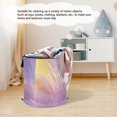 thumbnail image 6 of 50L Extra Large Popup Hamper Collapsible Laundry Basket With Zippered Lid 15.7x18.5in Dusty Purple, 6 of 7