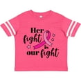 thumbnail image 3 of Inktastic Breast Cancer Awareness Her Fight is Our Fight Boys or Girls Toddler T-Shirt, 3 of 5