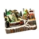 thumbnail image 1 of Tren navideño luminoso, casa musical navideña de resina decorativa coleccionable árbol, 1 of 9