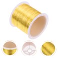 thumbnail image 3 of EeaseCA 1 Roll Jewelry Beading Wire DIY Craft Making Copper Wire Bracelet Beading String, 3 of 7