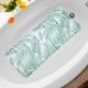 thumbnail image 1 of Tapete de baño estilo jungla Unique Bargains, tapete antideslizante para bañera con ventosas y orificios de drenaje, blanco y verde, 1 of 1