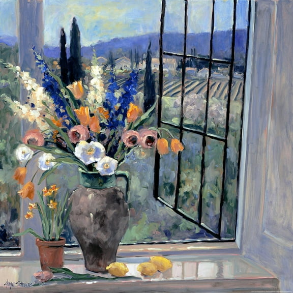 Art.com Tuscany Hillside II Art Print by Stevens Allayn, 16" x 16"