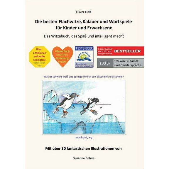 Die besten Flachwitze, Kalauer und Wortspiele für Kinder und Erwachsene: Das Witzebuch, das Spaà und intelligent macht, (Paperback)