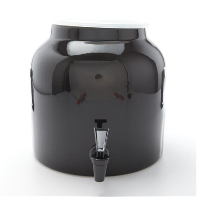 Bluewave Lifestyle PKDS131 Solid Black Design Water Dispenser Crock