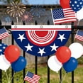 thumbnail image 4 of Patriotic Half Circle Flag Star Stripe Style Banner For Wall Party And Festival Decoration, 4 of 7