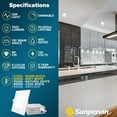 thumbnail image 7 of Sunperian 16-Pack 6 inch Square Ultra-Thin LED Recessed Light J-Box 5 Color Options 12W 1000 Lumens Dimmable Wet Rated, 7 of 7