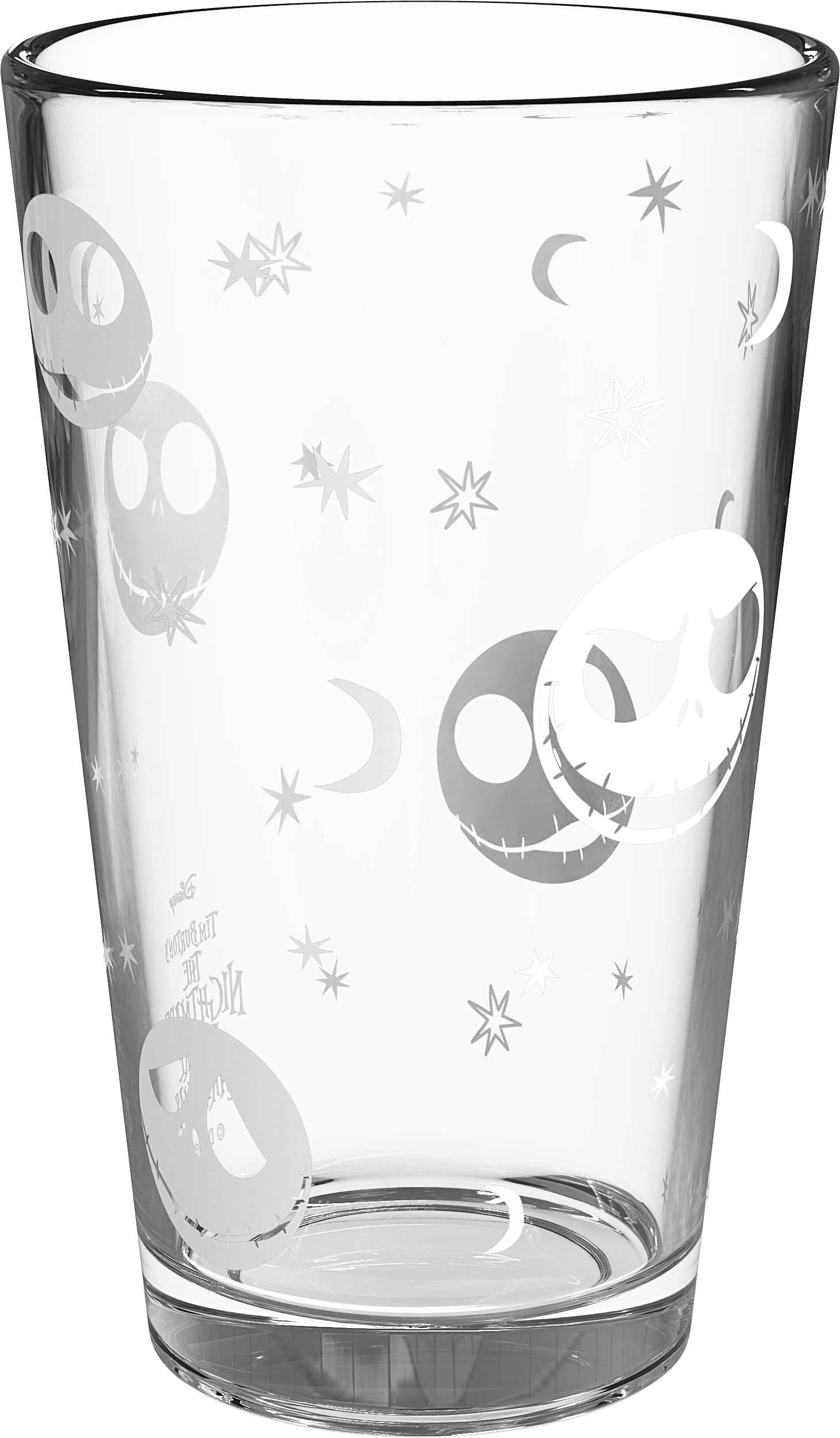 (2 pack) Zak Designs Nightmare Before Christmas 16oz Glass Cup Set (2pk)