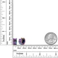 thumbnail image 3 of Gem Stone King Padre Nuestro Stainless Steel Rainbow Huggie Earrings 13MM Length 7MM Width, 3 of 4