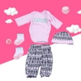 thumbnail image 4 of Ropa De Muñeca De Simulación Con Diseño De Botón De Entrepierna Abierta, Ropa De Muñeca, Para Muñeca Recién Nacida De 50-55 Cm, ​​Bebé De 0 A 3 Meses, 4 of 7