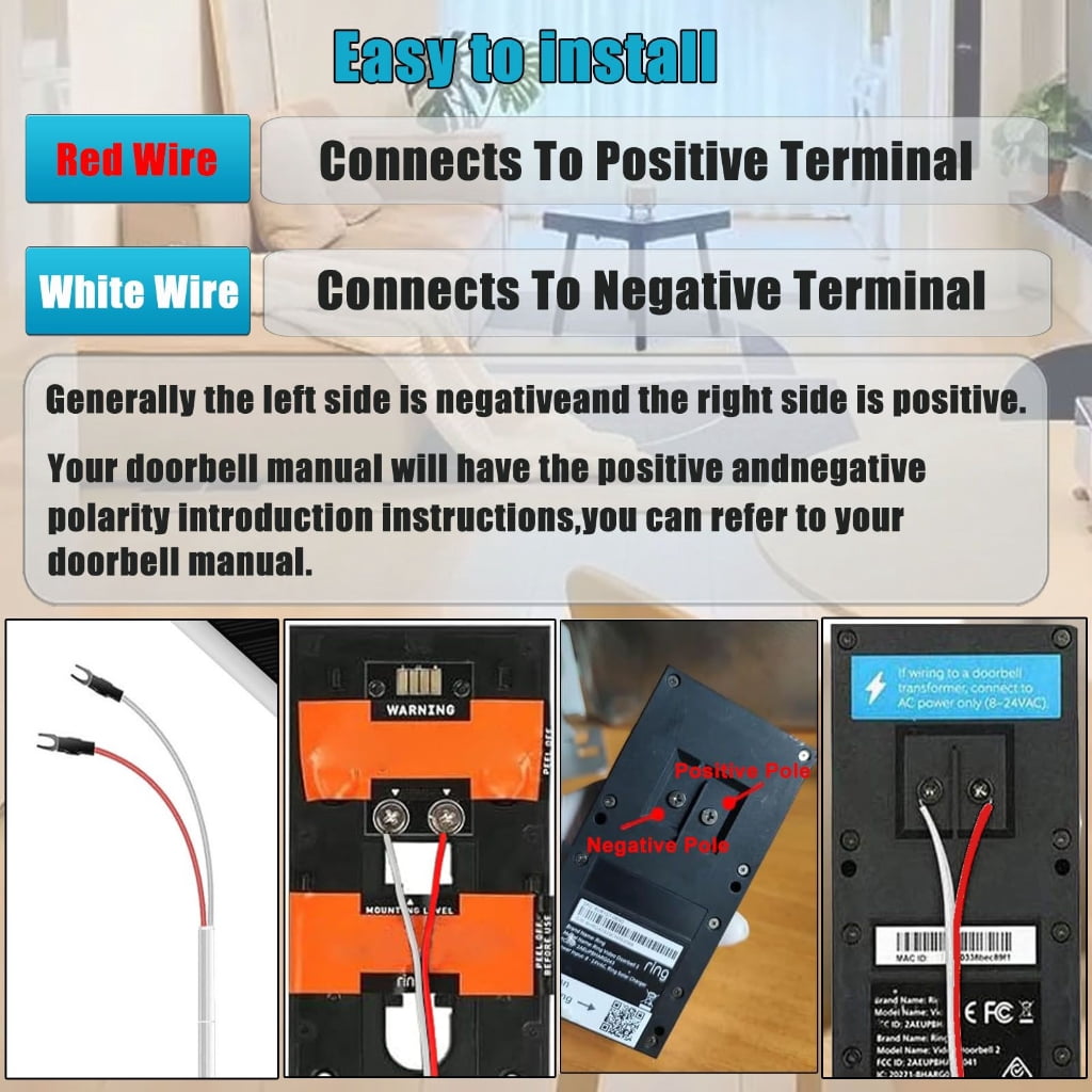 6W Solar Panel 360 Adjustable Bracket Wall Mount Doorbell Battery Charger Board