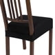 thumbnail image 1 of Fundas elásticas para asiento de silla de comedor SearchI juego de 4 negras, 1 of 8
