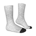 thumbnail image 2 of Goofa Silver Glitter Printed Men's Crew Socks, Soft Durable Breathable Moisture-Wicking with Odor Control Cotton socks, 2 of 9