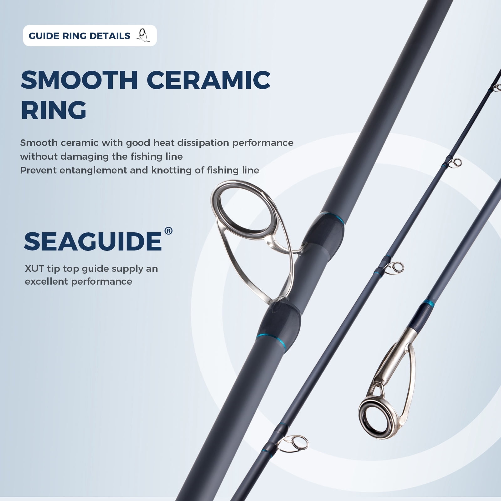 Berrypro Surf Spinning Rod Carbon Surf Fishing Rod（12'-Spinning-2pc）
