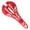 Color:Red, variant on Hollow Saddle Seat Road Mountain Bike Breathable Spider Web Seat Cushion Bike Saddle Replacement Bicycle Seat for Unisex