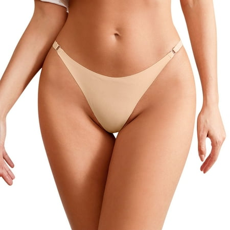 

Zuwimk Womens Panties Womenâs Seamless Hipster Underwear No Show Panties Soft Stretch Bikini Underwears Beige XL