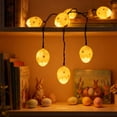 thumbnail image 6 of Mnhhatv 60" Easter Bunny Egg String Lights 10 LED Waterproof, Indoor Outdoor Garden Decoration, Colorful Spring Holiday Accent For Window Tree Table Display And Party Backdrops, 6 of 6