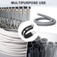 thumbnail image 5 of Uxcell 20 Paquete de Abrazaderas de Cable 30 mm Acero Inoxidable 304 Goma Forma R para Tubo, 5 of 7