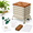 Gold-5-Tray, variant on Green 3-Tray Worm Composting Bin Starter Kit for Indoor Outdoor Food Waste Recycling