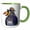Green/White, variant on 3drose, Funny Cute Cool Abstract Bro Crow Bro Code Pun with Crow Bird, 11oz Magic Transforming Mug