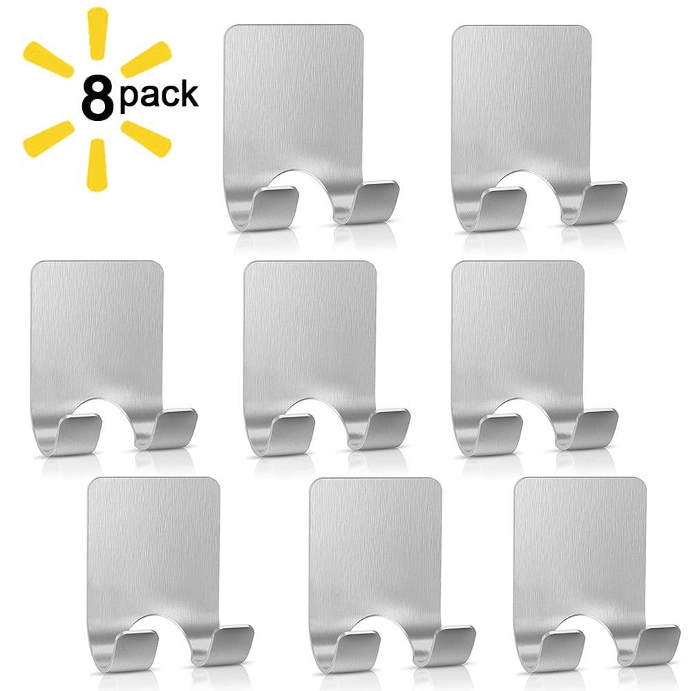 Razor Hooks, SUNFICON Silver Stainless Steel Self Waterproof Adhesive