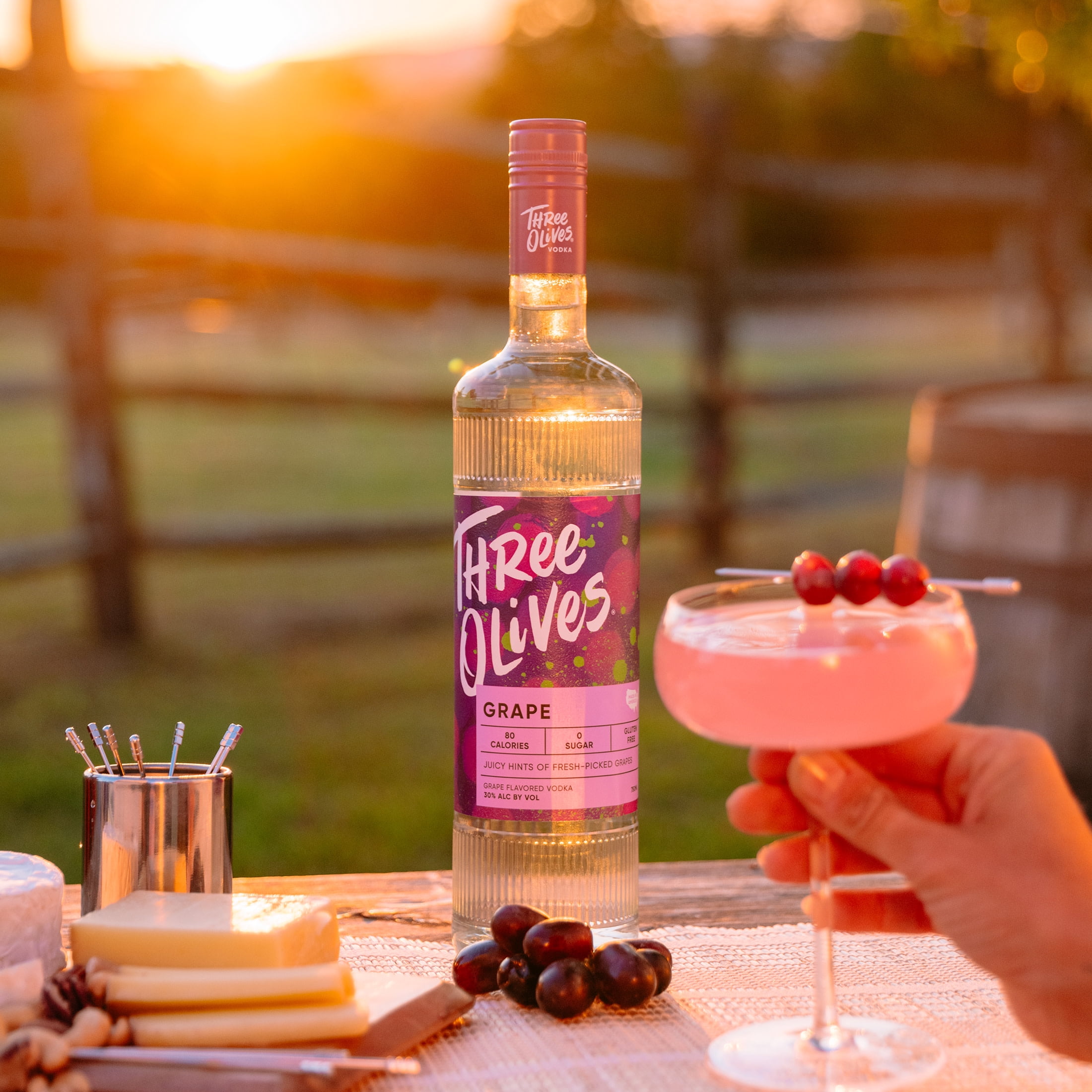 Three Olives Vodka Grape, 750 ml Glass Bottle, 30% ABV - Walmart.com