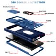 thumbnail image 3 of Allytechgroup Rugged Phone Case for Samsung Galaxy S25 Ultra 6.9", Full Protection Galaxy S25 Ultra Case with Screen Protector, Kickstand, Sliding Camera Cover, Car Mount Compatible, Navyblue, 3 of 11