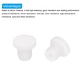 thumbnail image 4 of Uxcell 3 Pcs Bouchons en Silicone en Forme de T 7.3mm 5/16 Pouces Dia Joint de Bouchon Rond Blanc, 4 of 7