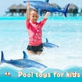 thumbnail image 3 of Juguetes inflables para piscina con tiburones ILEISURELY, 3 unidades, para niños y adultos, 3 of 7