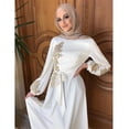 thumbnail image 3 of Vestido de moda musulmana para mujer Abaya Dubai Turquía Kaftan ropa islámica 6 colores túnica ropa femenina vestidos- esquí esquí Gafas de esquí, 3 of 3