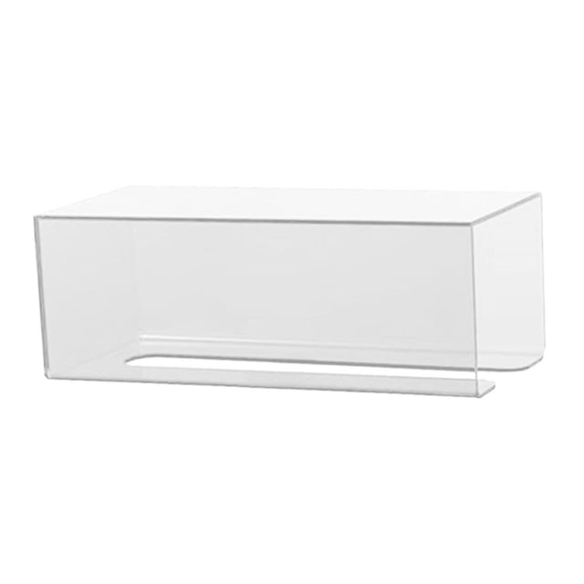 Soporte de papel higiénico Caja de pañuelo de toalla de toalla a mano organizador acrílico multiuseo montado en la pared despejado para el hotel de blancas