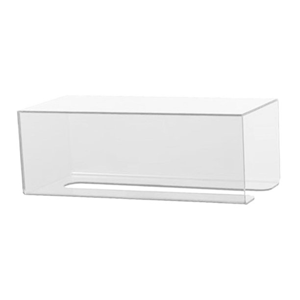 Portarrollos de papel higiénico, caja de pañuelos para toallas de mano, montado en la pared, sin perforaciones, ahorra espacio W blancas