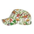 thumbnail image 5 of Naloa Original Classic Low Profile Hat Men Women Baseball Cap Dad Hat Adjustable Unconstructed Mushrooms Gnomes Print Cap, 5 of 9