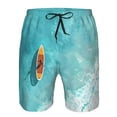 thumbnail image 3 of Balery Tranquil Ocean Canoe Journey Traje de Baño Estilo Hawaiano para Hombre, Shorts de Secado Rápido con Bolsillos-Medium, 3 of 6